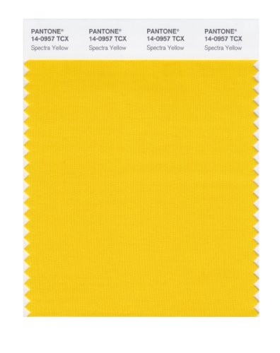 PANTONE Smart 14-0957X Color Swatch Card, Spectra Yellow