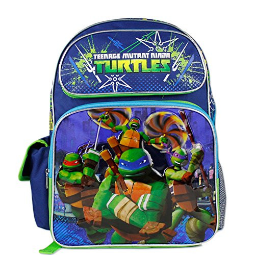 TMNT Teenage Mutant Ninja Turtles Boys 16" Large School Backpack Bag