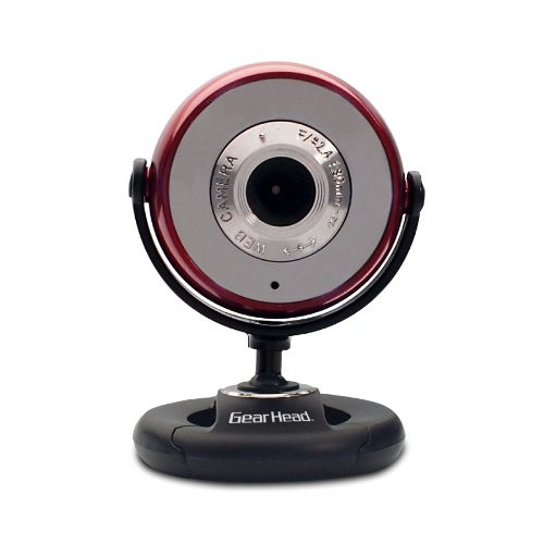 Gear Head USB 2.0 1.3 MP Webcam for PC (WC750RED-CP10)