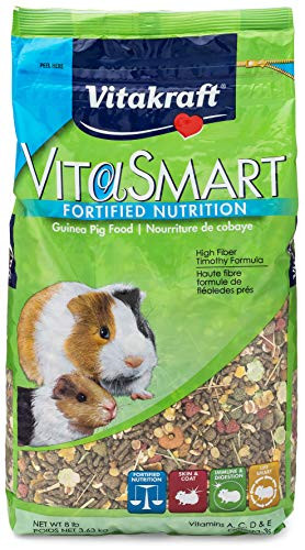 Vitakraft Guinea Pig Food High Fiber Timothy Formula (1 Pouch), 8 Lb