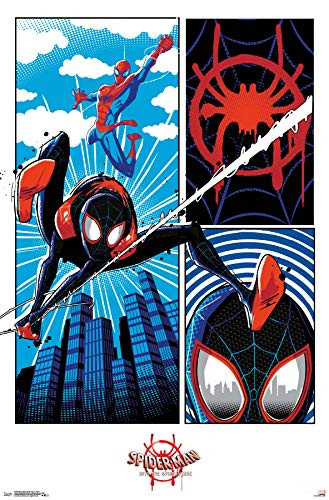 Trends International Man: Spider-Verse-Panel Wall Poster 22.375" x 34" Multi