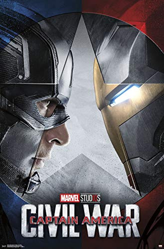 Trends International Captain America: Civil War-One Sheet Clip Bundle Wall Poster, 22.375" x 34", Multi