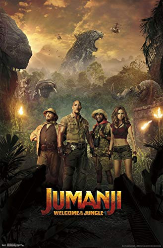 Trends International Jumanji-One Sheet Clip Bundle Wall Poster, 22.375" x 34", Multi
