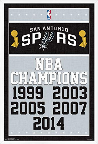 Trends International San Antonio Spurs - Champions Wall Poster, 24.25" X 35.75", Multi