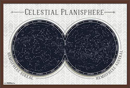 Trends International Celestial Planisphere Wall Poster, 24.25" X 35.75", Multi