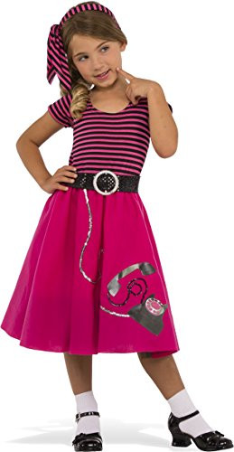 Rubie's Costume Child's 50's Girl Costume, Large, Multicolor