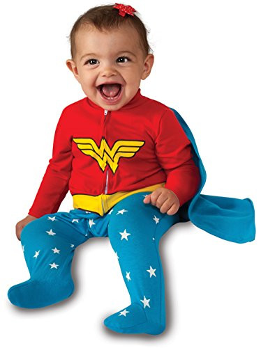 Rubie's Baby Girl's DC Comics Superhero Style Baby Wonder Woman Costume, Multi, 6-12 Months