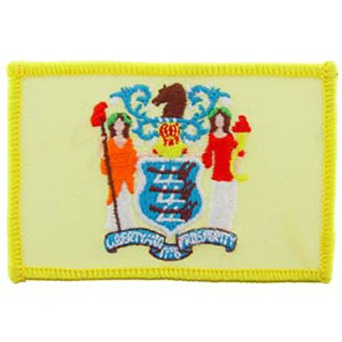 EagleEmblems PM6831 Patch-New Jersey (Flag) (2.25x3.25'')