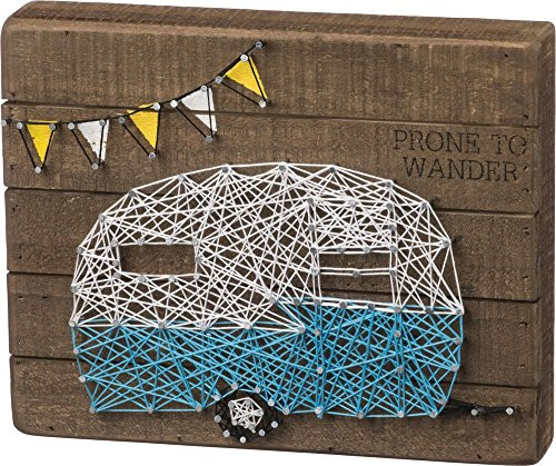 Primitives by Kathy String Art Box Sign, 10" x 8", Prone to Wander