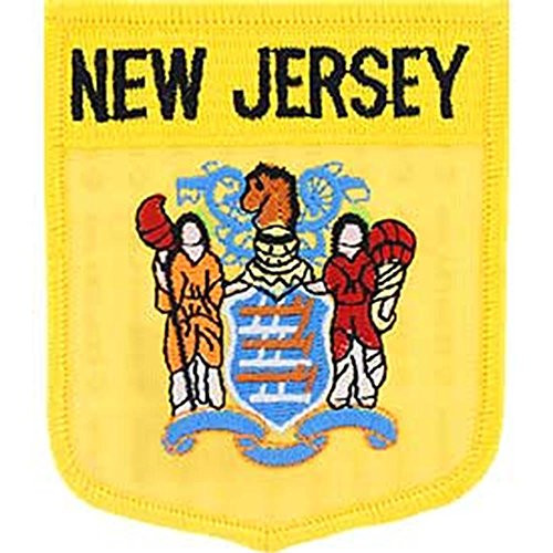 EagleEmblems PM6931 Patch-New Jersey (Shield) (2.875x3.5'')