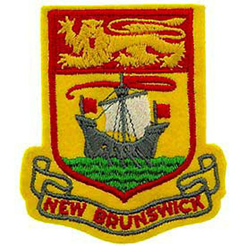 EagleEmblems PM6974 Patch-Can,New Brunswick (3.625'')