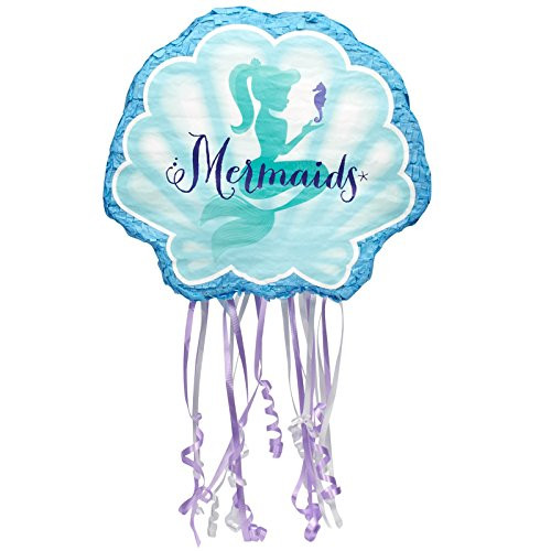 BirthdayExpress Mermaids Under The Sea Party Supplies - Pull String Pinata
