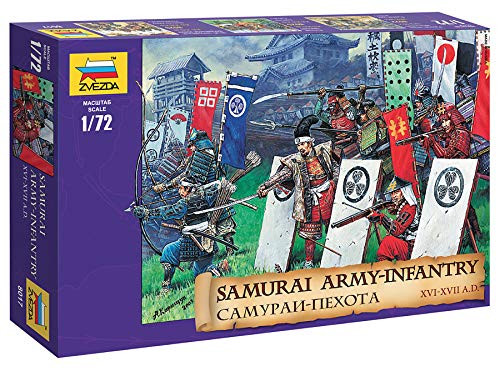 ZVEZDA 8017 - Samurai Army. Infantry - Plastic Soldiers - Scale 1:72 44 Figures 1"