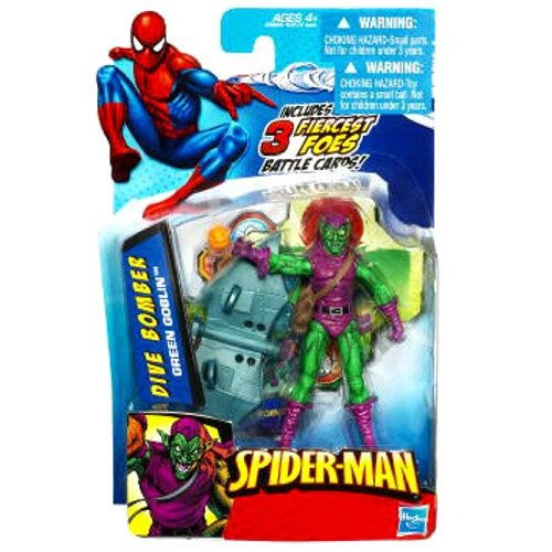 Marvel SpiderMan 2010 Series One 3 3/4 Inch Action Figure Dive Bomber Green Goblin