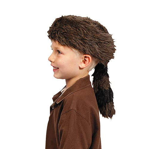 Fun Express - Coonskin Hat - Apparel Accessories - Hats - Novelty Piece Hats - 1 Piece