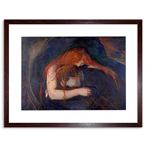 The Art Stop PAINTING PAINTING EDVARD MUNCH VAMPIRE 1895 FRAMED ART PRINT POSTER F97X12042
