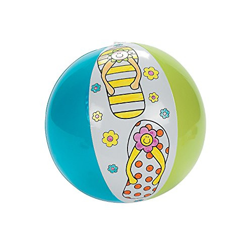 Fun Express Color Your Own Flip Flop Beach Ball (Set of 12)