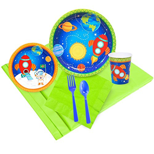 BirthdayExpress Rocket to Space Party Supplies - Party Pack for 24 Guests