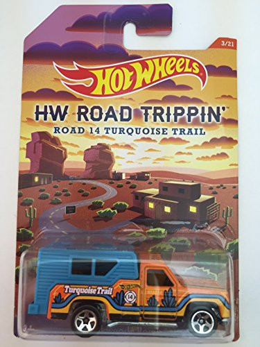 Mattel HOT Wheels Road Trippin' Turquoise Trail Orange/Teal Backwoods Bomb DIE-CAST