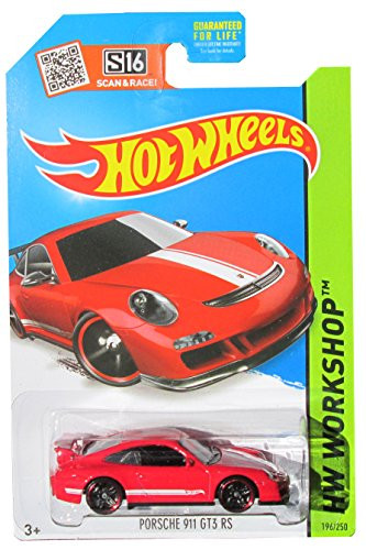 Hot Wheels 2015 HW Workshop Porsche 911 GT3 RS 196/250, Red