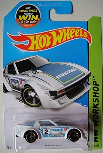 Hot Wheels 2015 HW Workshop Mazda RX-7 193/250, White