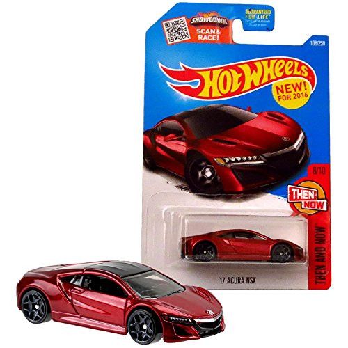 Hot Wheels 2016 Then and Now '17 Acura NSX 108/250, Maroon