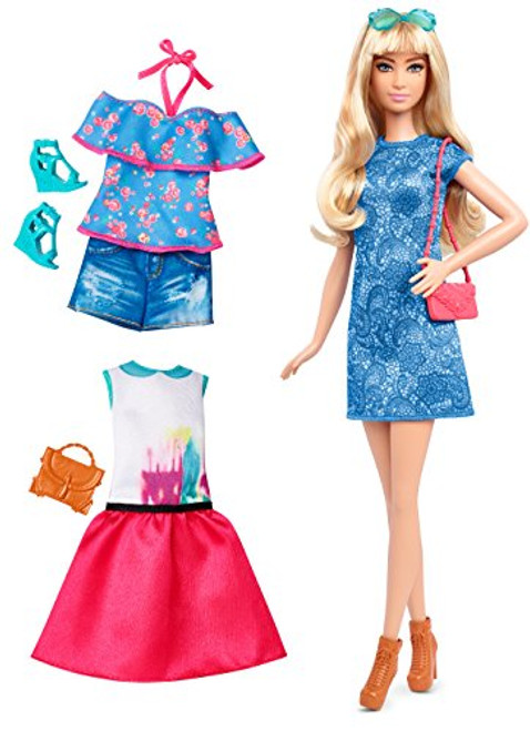Barbie Fashionistas Doll & Fashions Lacey Blue, Tall Blonde Barbie Fashionistas Doll & Fashions Lacey Blue, Tall Blonde