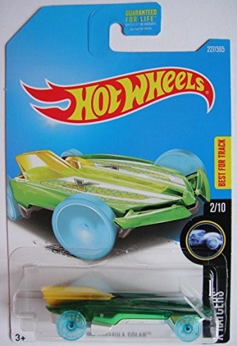 HOT WHEELS X-RAYCERS 2/10, GREEN/YELLOW HW FORMULA SOLAR 227/365