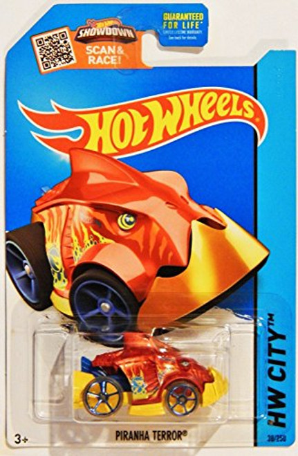 Hot Wheels 2015 HW City Piranha Terror 38/250, Red