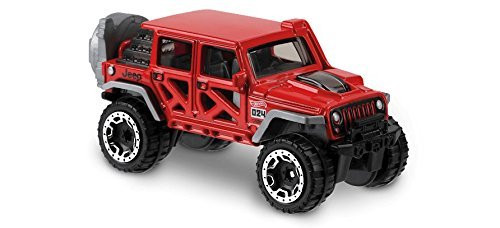 Hot Wheels 2018 50th Anniversary Hot Trucks '17 Jeep Wrangler 84/365, Red