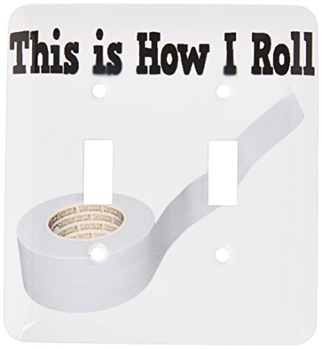 3dRose lsp_102570_2 This Is How I Roll Funny Duct Tape Design Double Toggle Switch