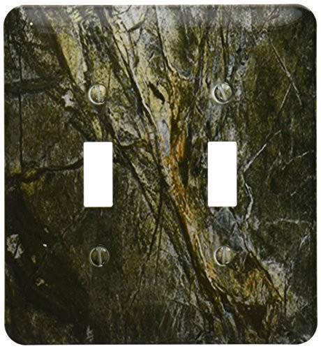 3dRose lsp_112134_2 Rainforest Green Marble Print Double Toggle Switch