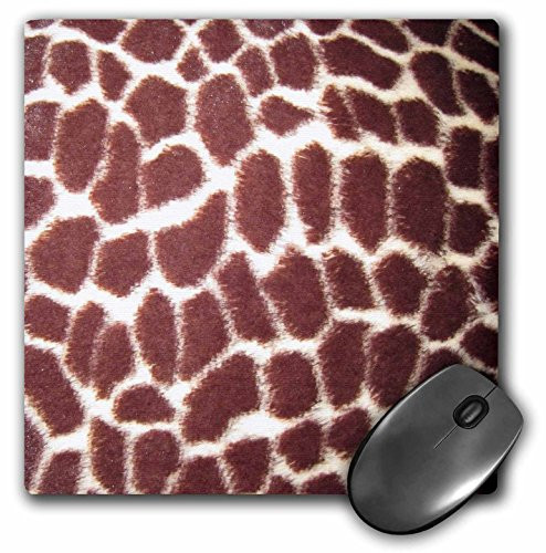 3dRose LLC 8 X 8 X 0.25 Inches Giraffe Print Mouse Pad (mp_23699_1)