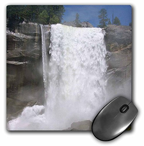 3dRose LLC 8 x 8 x 0.25 Inches Mouse Pad, Vernal Falls in Yosemite National Park (mp_36435_1)