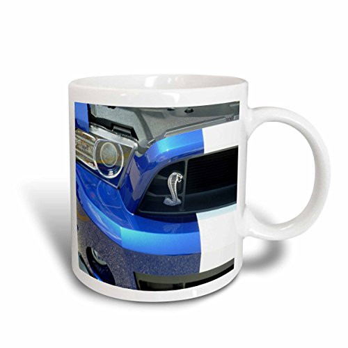 3dRose mug_62394_1"New Mustang Cobra Beauty" Ceramic Mug, 11 oz, Multicolor
