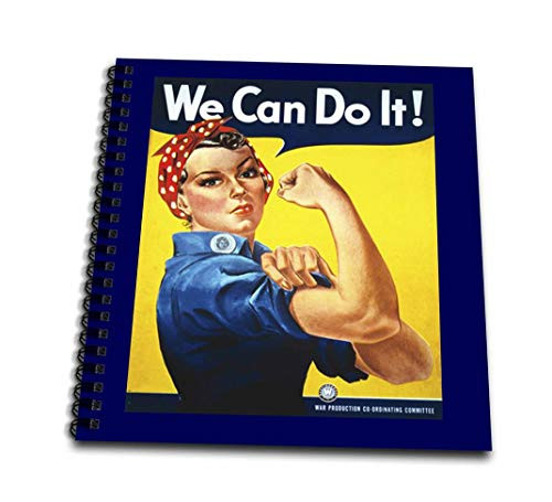 3dRose db_39022_1 Vintage Ww Ii Rosie Poster-Drawing Book, 8 by 8-Inch