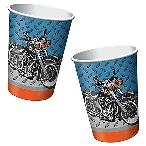 Cycle Shop Motorcycle Party 9oz Hot/Cold Cups (8 ct)