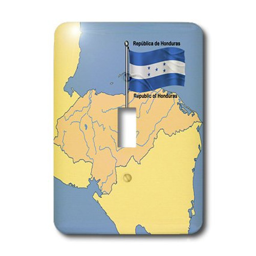 3dRose lsp_47678_1 Flag and Map of Honduras with Republic of Honduras Printed in Both English and Spanish Light Switch Cover 3dRose lsp_47678_1 Flag and Map of Honduras with Republic of Honduras Printed in Both English and Spanish Light Switch Cover