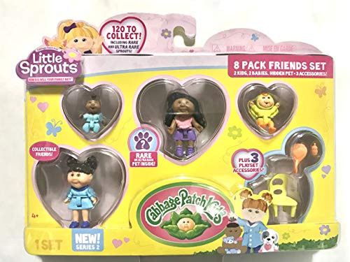 Cabbage Patch Kids Little Sprouts 8PK Friends Set Assortment Collectible Figure