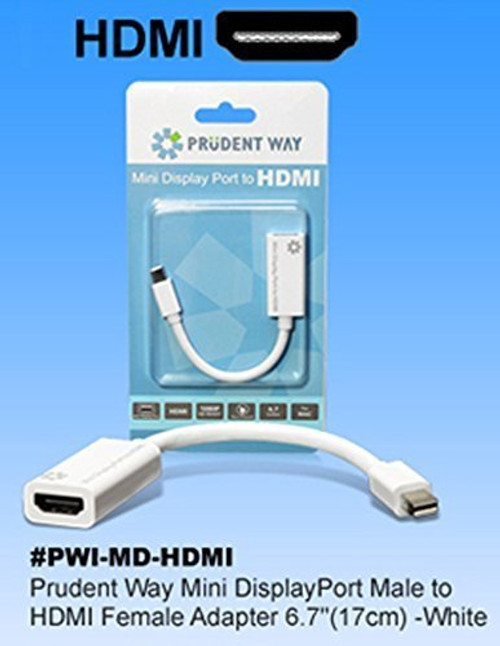 Prudent Way PWI-MD-HDMI - Mini DisplayPort Male to HDMI Female Adapter