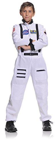 Underwraps Children's Astronaut Costume - White, Medium (6-8)