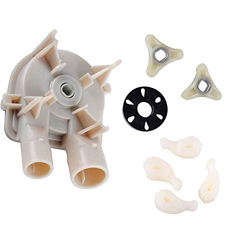 Wadoy WP3363394 Washer Drain Pump for Whirlpool Kenmore with 285753A Washer Motor Coupler and 80040 Agitator Dog - Replace 3363394 3352492 3348215 3348014 3363394 3348015 WP3363394