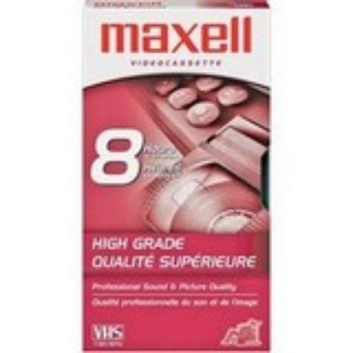 Maxell 224510 - High Grade VHS Videotape Cassette, 8 Hours-MAX224510