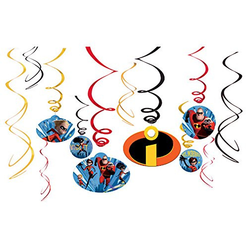 Incredibles 2 Hanging Swirl Decorations (12pc)