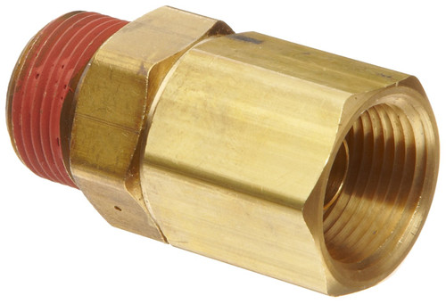 Control Devices Brass Load Genie Unloading Check Valve, 1/4' NPT Female x NPT Male