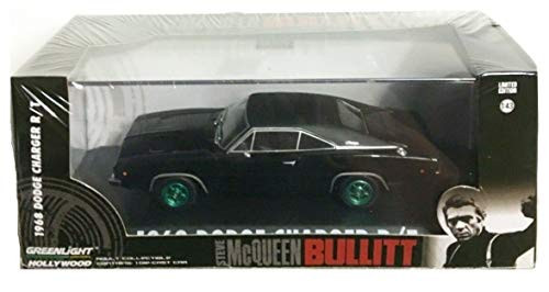 Greenlight Rare Chase Green Machine 86432 Bullit Steve McQueen 1968 Dodge Charger R/T 1:43 Scale