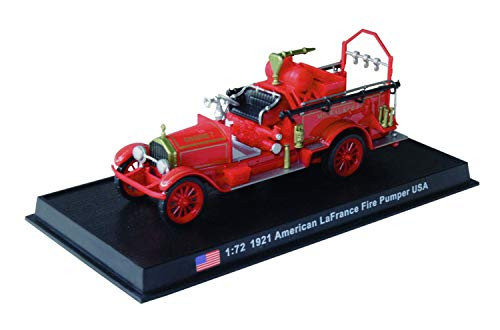 Amercom 1921 American Lafrance Fire Pumper Truck Milwaukee Fire Department 1:72 Scale Diecast with Acrylic Display Case
