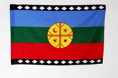 AZ FLAG Mapuche People of Chile Flag 3' x 5' for a Pole - Araucanians Flags 90 x 150 cm - Banner 3x5 ft with Hole