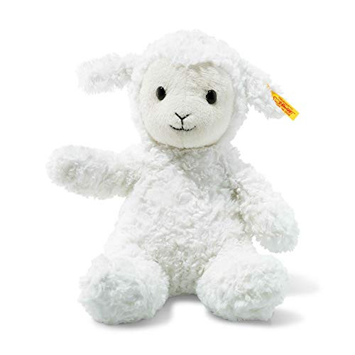 Steiff Fuzzy Baby Lamb Stuffed Animal - Soft And Cuddly Plush Animal Toy - 12" Authentic Steiff