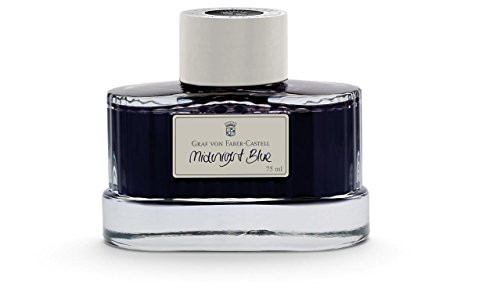 Graf von Faber-Castell Fountain Pen Ink, 75ml, Midnight Blue (FC141007)
